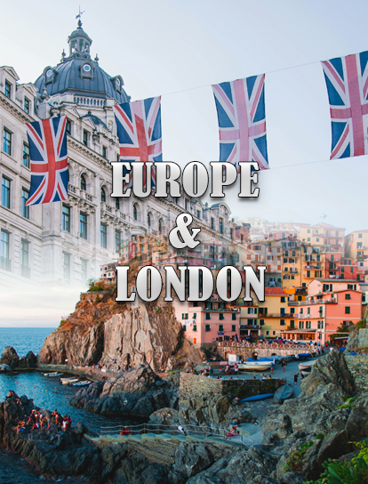 EUROPE & LONDON  <br> <span style="font-size:14px; color: #dc834e;"> 13 Days Group Tour </span>